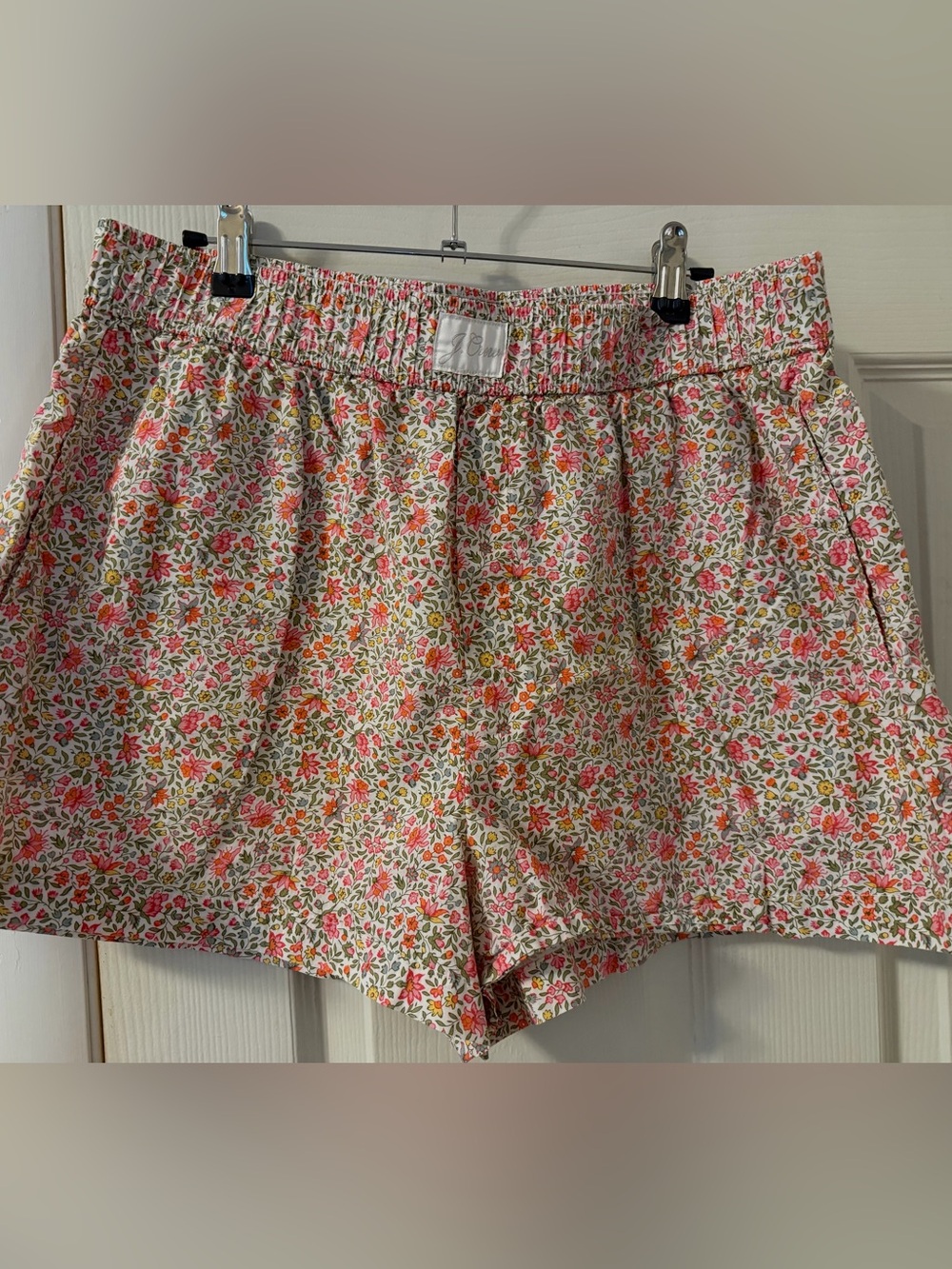 J Crew Cotton poplin boxer short in scattered blooms Size L, Cotton